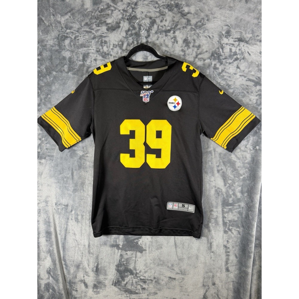 Nike Steelers Fitzpatrick #39 NFL On Field Jersey Men's S Black